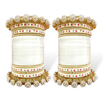 Bridal Chura with Pacheli Rajwadi Kada, Punjabi Chuda Wedding Bangles, Punjabi Choora, Pakistani Choora, Punjabi Chooda