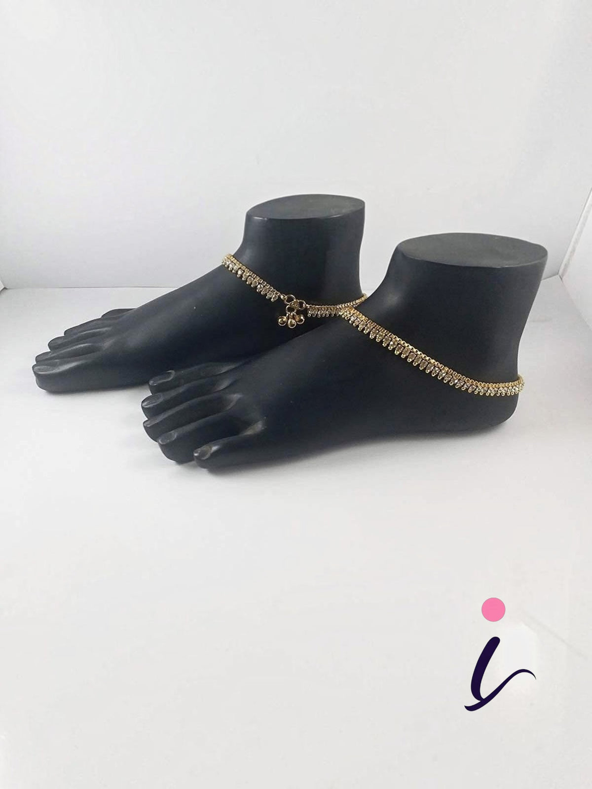 Gold Plated Brass Kolusu Ghungroo Anklets for Women | Traditional Indian Payal | Ethnic Bridal Wedding & Party Wear Jewellery
