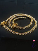 Gold Plated Brass Kolusu Ghungroo Anklets for Women | Traditional Indian Payal | Ethnic Bridal Wedding & Party Wear Jewellery