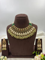 Premium Antique Gold Necklace Set – Traditional Bridal & Party Jewelry