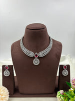 American Diamond Necklace Set – Elegant Bridal & Party Wear Jewelry
