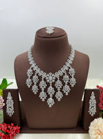 American Radiant Elegance Necklace Set with Earrings – Party & Bridal Jewelry