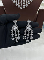 💎 Diamond Vault Premium AD Necklace Set with Maangtika & Earrings – Bridal Elegance Redefined