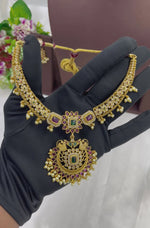 South Indian Temple Necklace Set – Traditional Bridal Jewelry