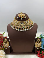Traditional Choker Necklace Set with Maangtika & Earrings – Royal Bridal