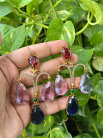 Pakistani American Diamond Bridal Drops Earrings Set, Bollywood Design AD Earrings Set, Celebrties CZ Earrings Set, Wedding Earrings Set, Indian Jewelry Set, Pakistani AD Jewelry Set, Bridal AD Earrings Set