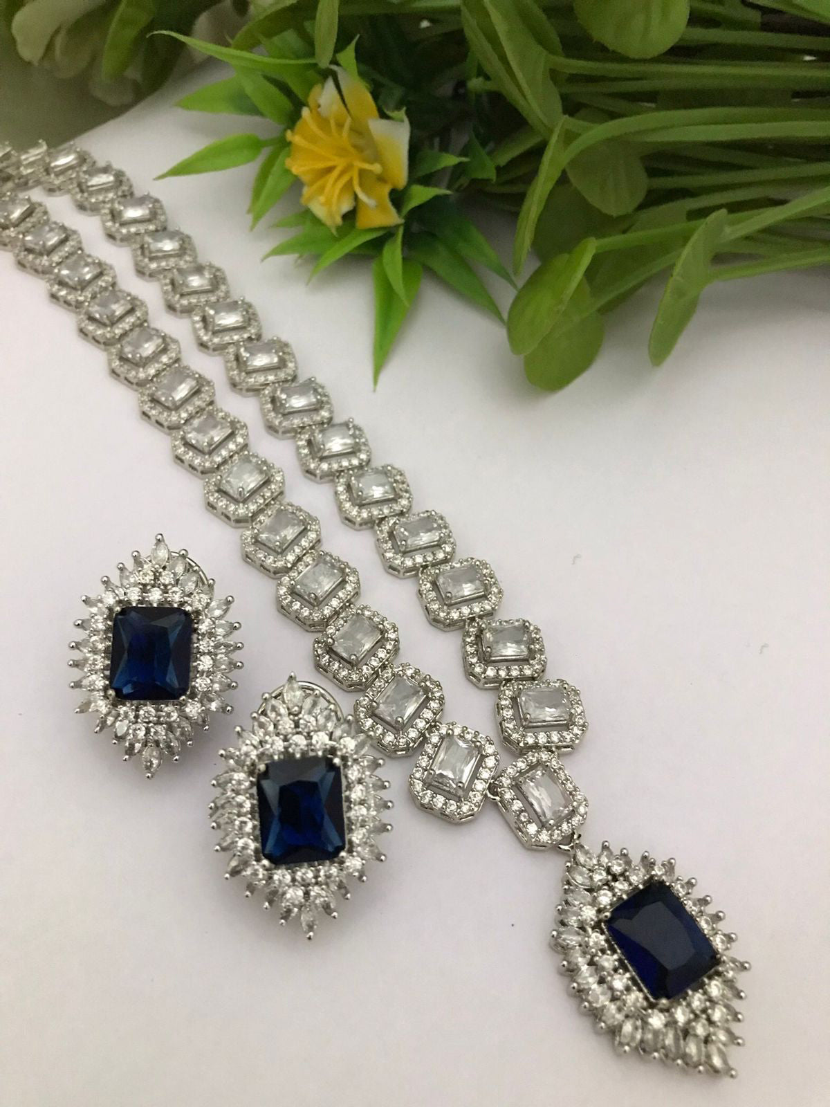 Celebrities Inspired Statement Polki Necklace Earrings Set, Bollywood Design Statement Polki Necklace Set, Indian Bridal Statement Jewelry Set