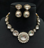 Handcrafted Intricately Designed Polki Indian Choker Set, Bollywood Polki Choker Set, Indian Polki Jewelry Set, Wedding Jewelry Set