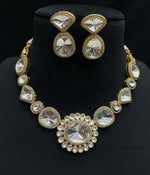 Handcrafted Intricately Designed Polki Indian Choker Set, Bollywood Polki Choker Set, Indian Polki Jewelry Set, Wedding Jewelry Set