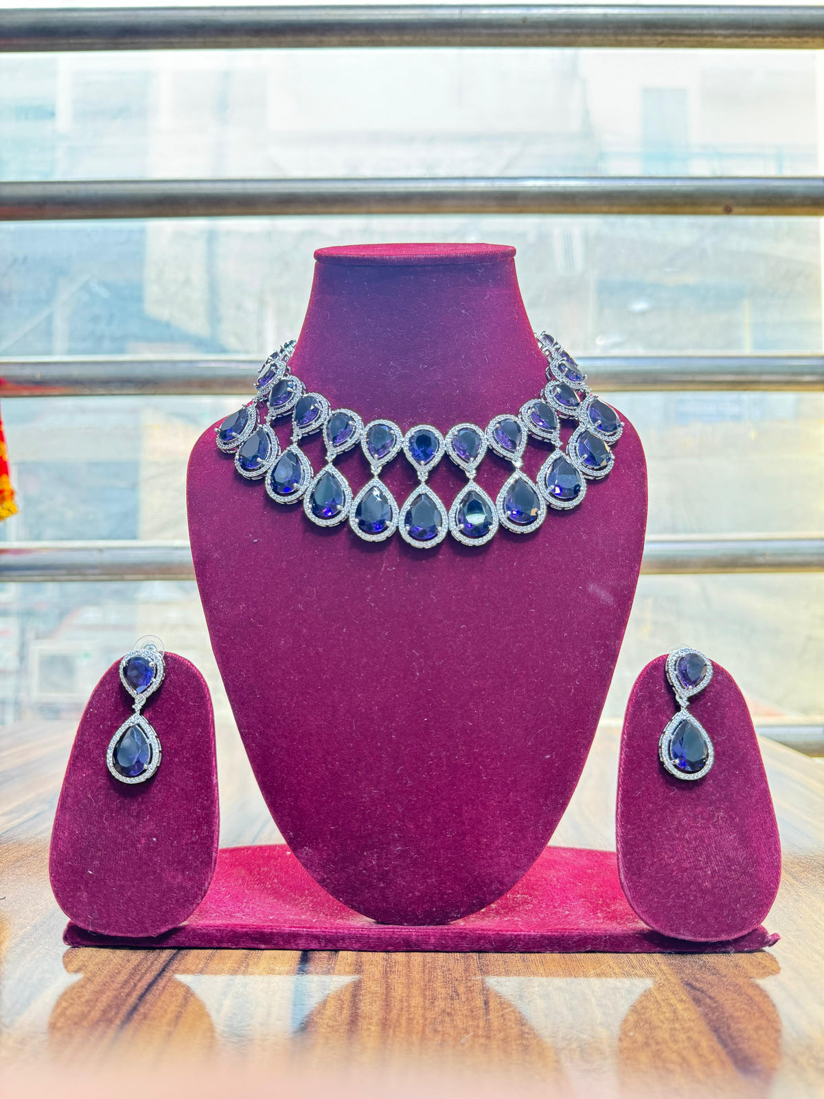 Bollywood Inspired Indian Traditional Polki Choker Set, Bollywood Design Polki Layered Choker Jewelry Set, Indian Polki Wedding Jewelry Set