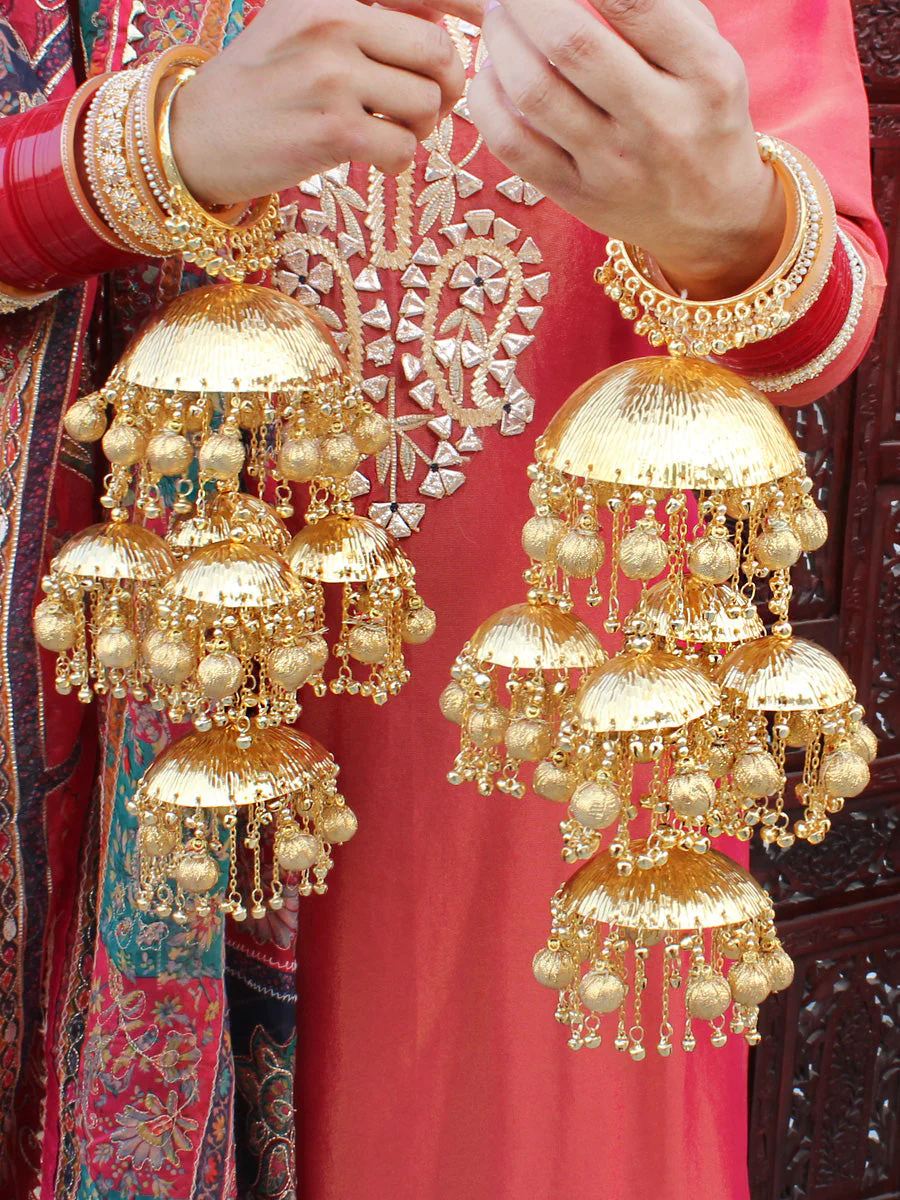 Gold Bridal Kaleere Multi Tiered Indian Wedding Jewelry, Gold Kaleeray, Pakistani Kaleere Jewelry, Jaipuri Golden Kaleele, Celebrity Kaleere