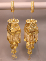 Exquisite Temple Gold Kaleere Indian Jewelry Set, Indian Temple Inspired Haathphool Set, Golden Traditional Kaleere Set, Pakistani Kaleere Set