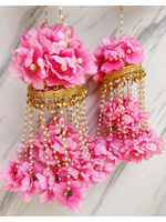 Pakistani Floral Haathphool Set, Pakistani Floral Designed Kaleere Set, Indian Bridal Kaleere Set, Bollywood Kaleere Jewelry Set, Celebrity Floral Haathphool Set