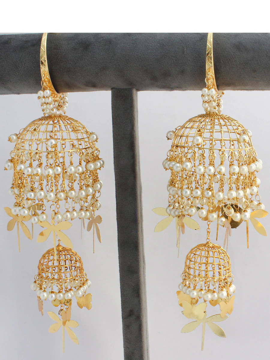 Elegant Gold Layering Kaleere Indian Jewelry Set, Pakistani Kaleere Set, Bridal Haathphool Set, Punjabi Golden Kaleere, Bollywood Kaleere Set