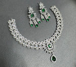 Sparkling Indian Pearl Necklace Earrings Set, Bridal Kundan Necklace Set, Bollywood AD Jewelry Set, Wedding Indian Kundan Choker Set, Pakistani Pearl Jewelry Set
