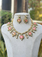 Punjabi Traditional Polki NecklaceEarrings Set, Punjabi Polki Jewelry Set, Jaipuri Wedding Polki Jewellery Set, Bollywood Polki Necklace Set, Celebrities Polki Jewelry Set, Indian Polki Choker Set