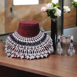 Multi Layer Ethnic Design Bridal Choker Earrings Set