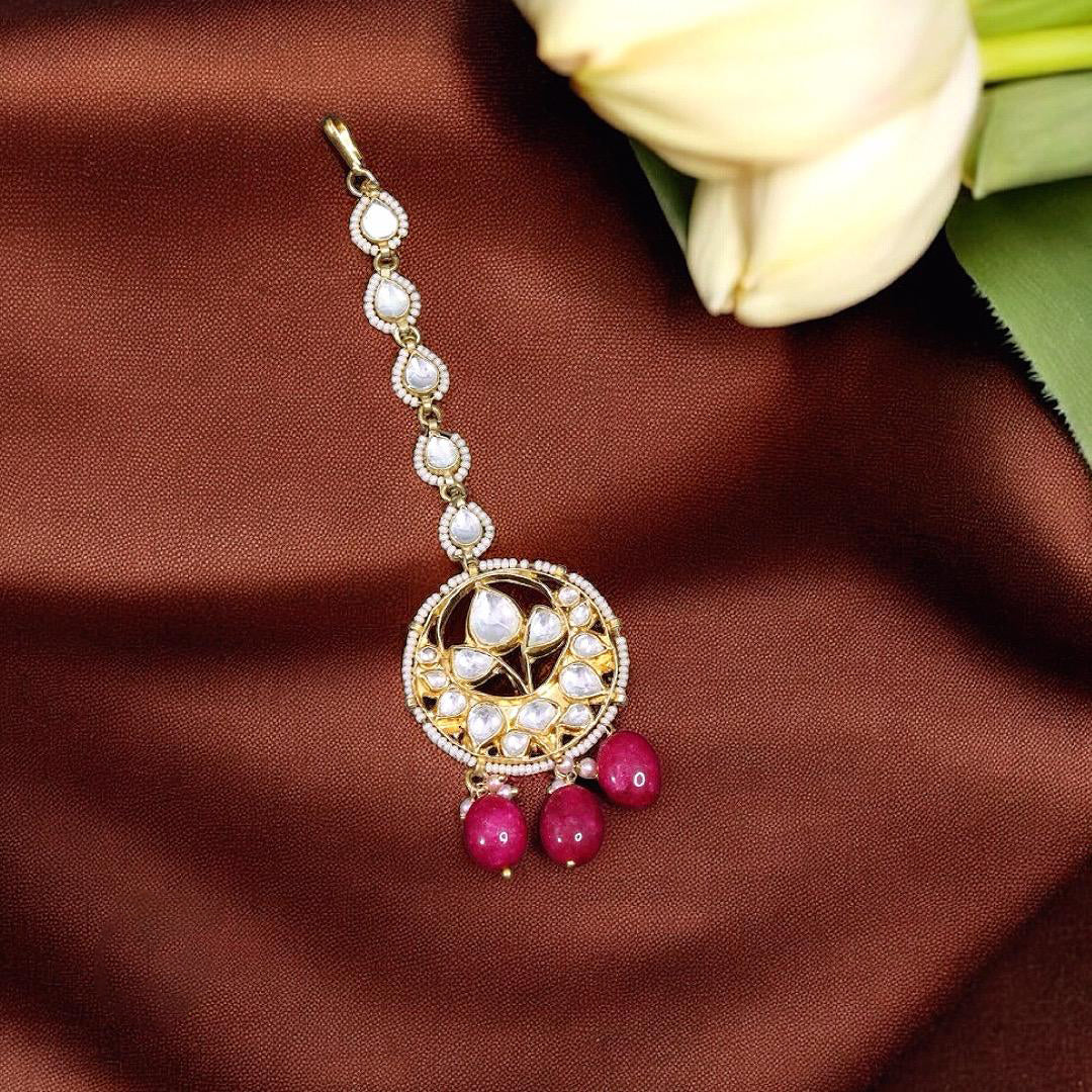 Gold Plated Wedding Maangtikka For Women