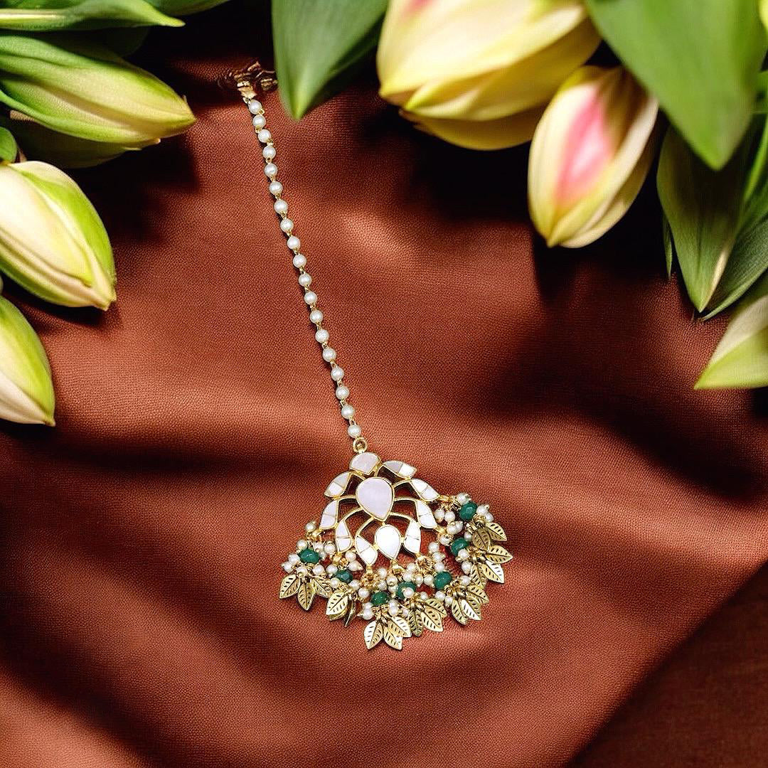 Punjabi Flower Design Maangtikka Indian Jewelry
