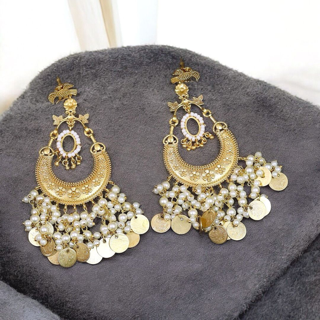 Sabyasachi inspired Gold Plated Traditional Wedding Earrings Set