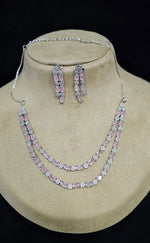 American Diamond CZ Jewelry Set for Bridal Wedding Bollywood and Pakistani Inspired Designs