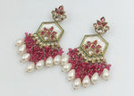 Bollywood Premium Kundan Earrings Handmade Ethnic Jewelry for Women