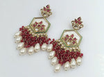 Bollywood Premium Kundan Earrings Handmade Ethnic Jewelry for Women