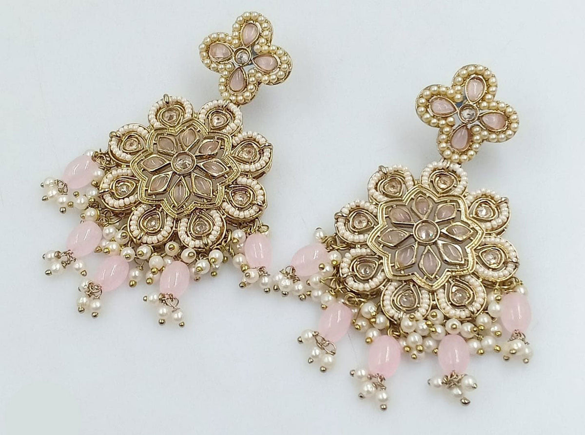 Indian Flower Design Kundan Perfect Jewelry Engagements Wedding