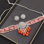 Elegant Exquisite AD ChokerNecklace Earrings Set with CZ Stones for Bridal and Wedding EngagementsElevate Your Special Day with Timeless Elegance