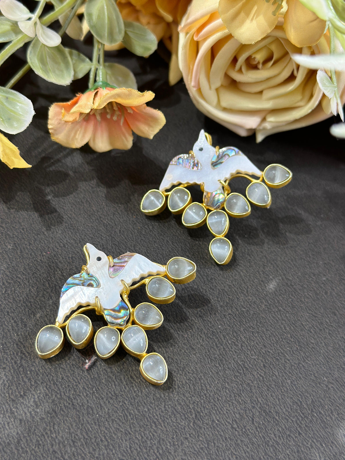 Luxury Kundan Earrings for Weddings Engagements and Inspired by Bollywood Glam