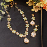 Pakistani Inspired Necklace Earrings Set Elegant and Chic for Contemporary Fashion for women