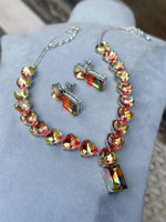 Unique Handmade AD Necklace Set Crafted Just for You with Artistic Precision American Diamond Jewelry for women