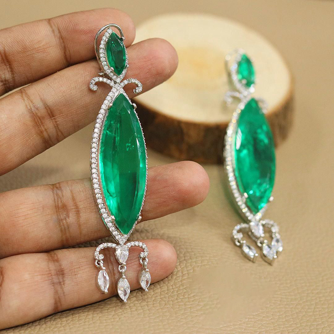 Indian statement AD earrings for parties with traditional Bollywood style perfect choice for festive and events