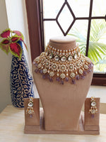 Kundan Pearl Beaded Indian Pakistani Bridal Wedding Necklace Set