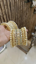 Crystal Studded Wedding Bangles Indian Bridal Design