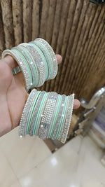 Indian Premium Crystal Bangles Set AD Special Design
