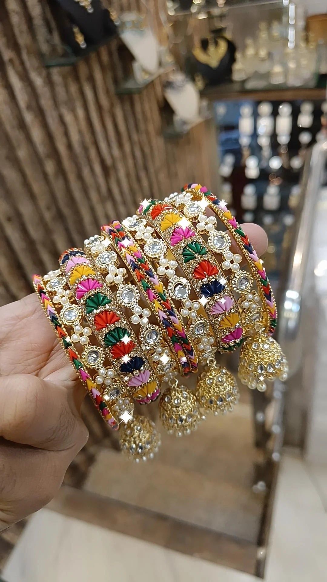 Delight Crystal Bangles Set Bridal Weddings Perfection Indian Jewelry