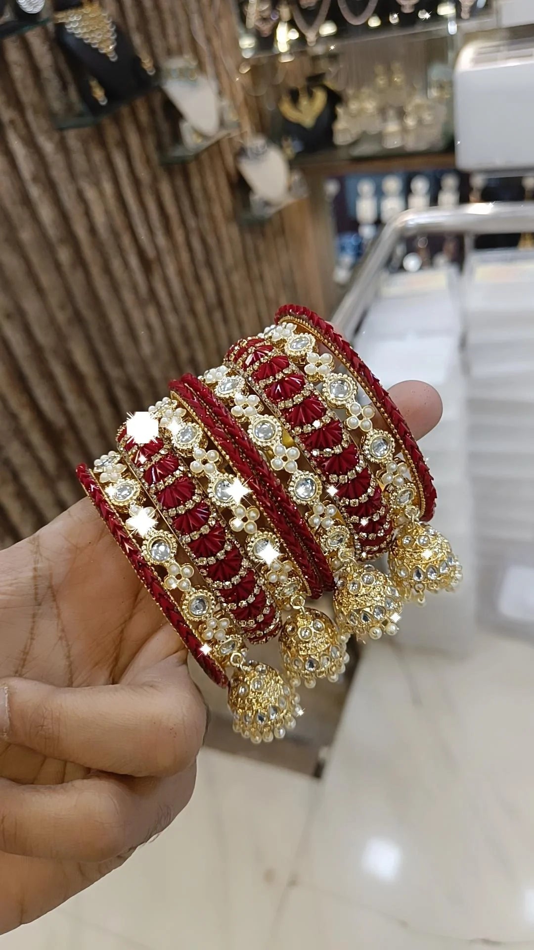 Delight Crystal Bangles Set Bridal Weddings Perfection Indian Jewelry