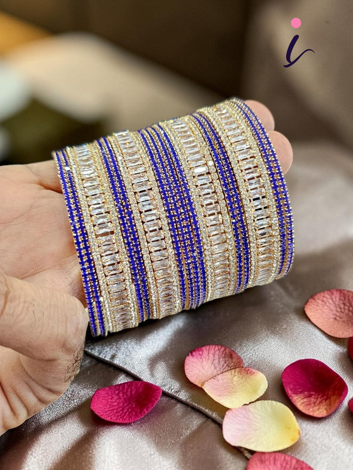 AD Bangles Set (16 Pcs) | Indian Jewellery | Crystals Diamond Bridal & Partywear Indian Bangles