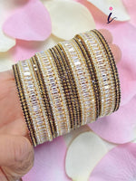 AD Bangles Set (16 Pcs) | Indian Jewellery | Crystals Diamond Bridal & Partywear Indian Bangles