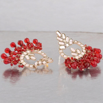 Bollywod Pearls Kundan Earrings Set, Indian Kundan earrings, Pearl earrings, Statement Earrings