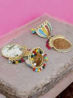 Multicolor Bollywood Inspired Pearl Jhumki Set, Indian Jhumki, Bridal Jhumki, Weddings Jhumki, Pearl Kundan Jhumki,