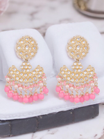 Bridal Pearl StoneBeaded Weddings Earrings, Bridal Kundan, indian Pearl earrings, bollywood, earrings, Weddings Jewellery