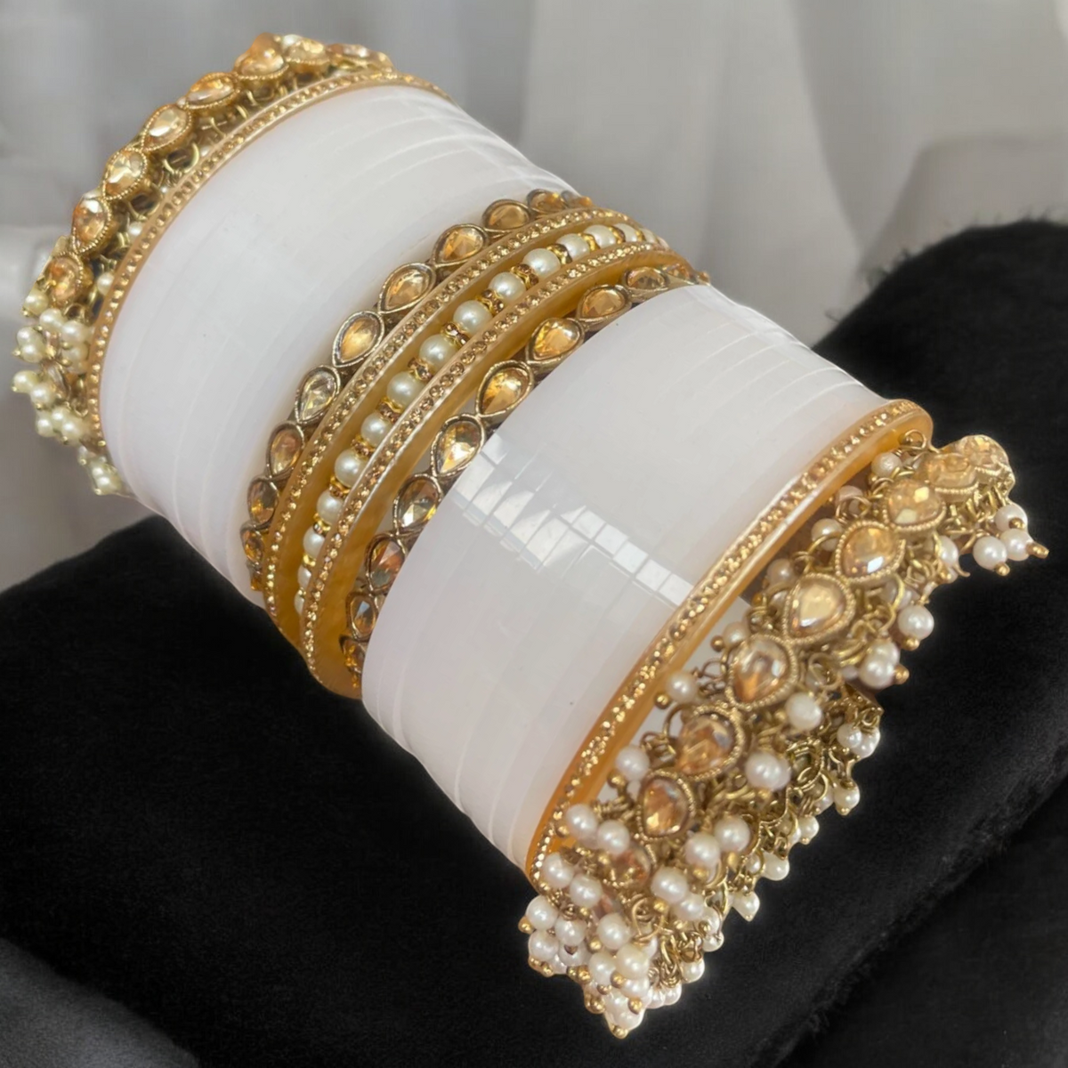 Pakistani Bridal Chura Jewellery set, Indian Chura Jewelry, Bridal Chura, Wedding Chura, Bangles Jewelry set, Pearl Chura