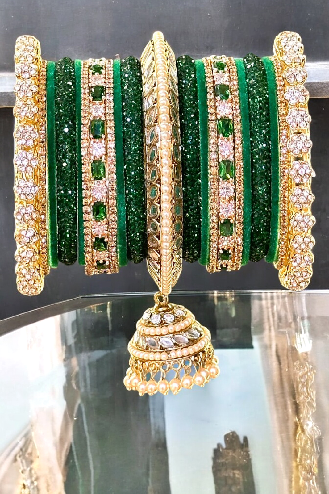 Punjabi Bridal Chura Pearl Jewellery Set, traditionalchura, Punjabi chura