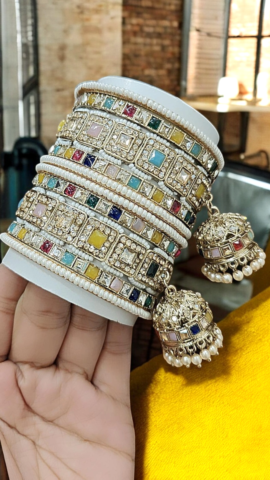 Reverse Bangle ghunghroo Jewelry Set, Wedding bangles, Indian Jewelry, Chooda Set, Bridal Chura, Indian Kada,
