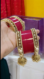 Elegant Indopak Handcrafted Bangles Chura Set, Handmade Bangles, Indian Chura Set, Red Bangles, Bridal Jewellery, Bollywood Bangles, Wedding Chura Set