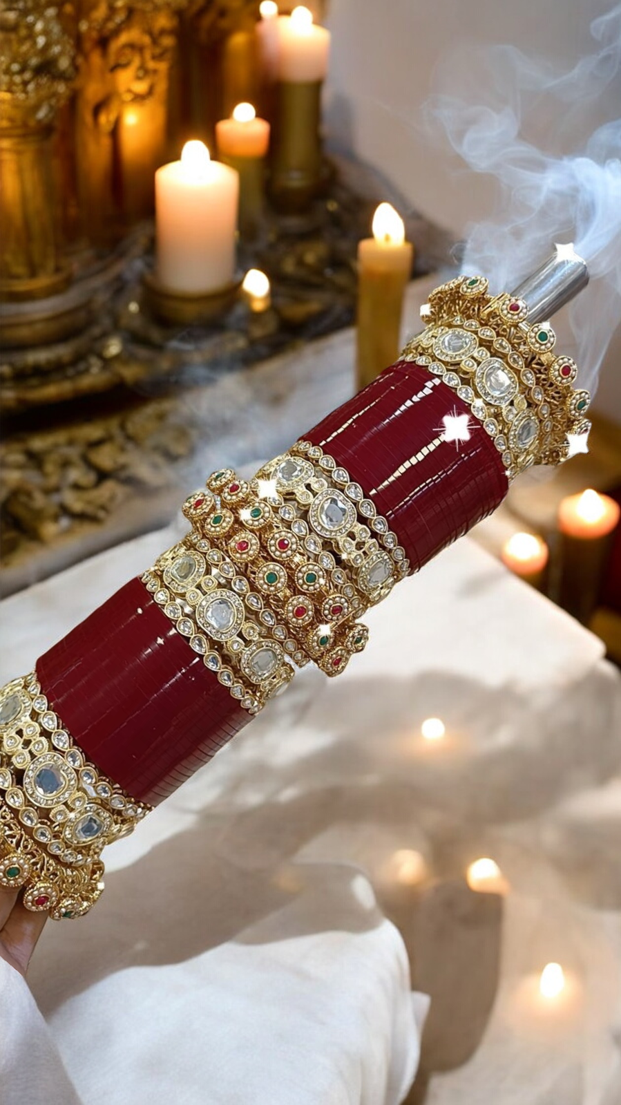 High Quality AD Bangles Cz Chooda Set, Indian AD Bangle, Red Bangles, Cz bangles, AD Bridal Jewelry, Bangles Set