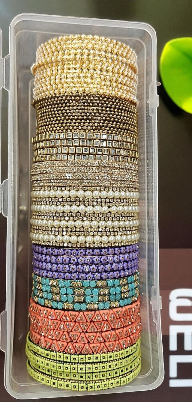 SALE COMBO Bangles Box Assorted Indian Bridal Bangles Set | Traditional Wedding Jewelry Combo