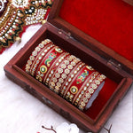 Rajwadi Chura with Pearl Kada | Traditional Indian Bridal Bangles